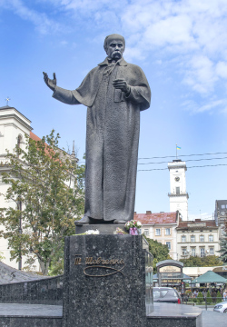 Shevchenko monument in Lviv