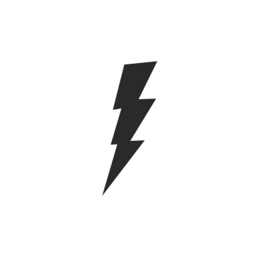 Lightning icon, eps