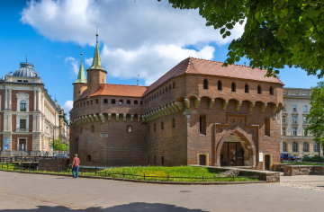Historic Barbican in Krakow