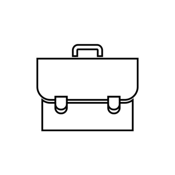 Briefcase, bag, briefcase icon
