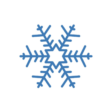 Snowflake, vector, isolated icon