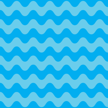 Vector waves in shades of blue