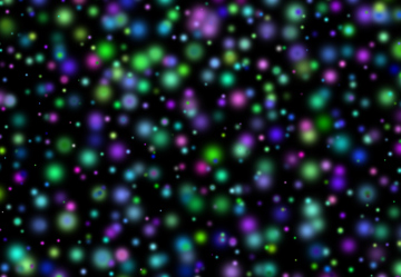 Dark Background Covered With Colorful Bubbles