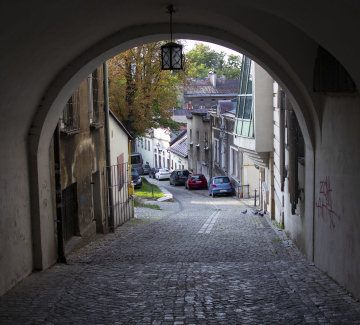 Narrow streets of Cieszyn