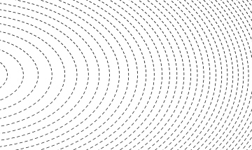 Points Arranged In The Shape Of Radial Arcs - Vector Background