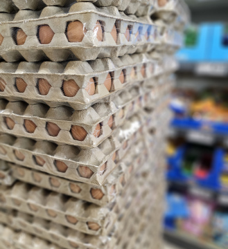 Eggs for sale in the store