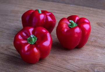 Three Red Peppers