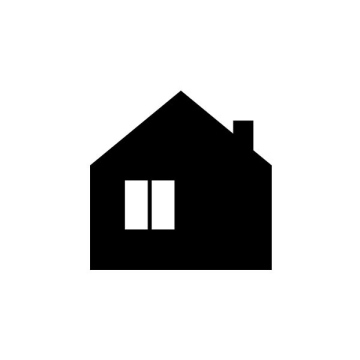 House with a window free icon