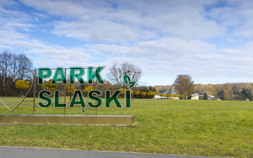 Silesian Park inscription At the entrance