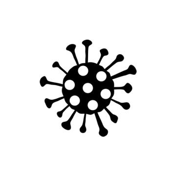 Covid 19 free icon, coronavirus