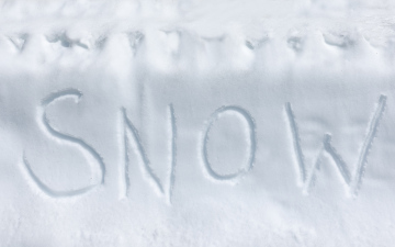 Snow inscription