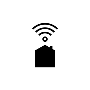 Wifi signal in apartment or hotel, free icon