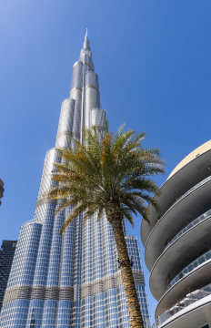 Burj Khalifa Skyscraper in Dubai