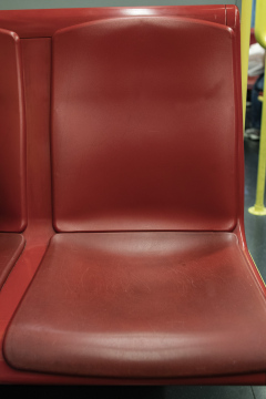 Red Seat In The Subway