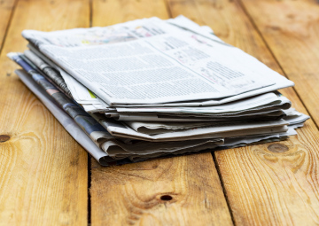 A pile of newspapers