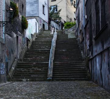 Stairs in a quiet part of town