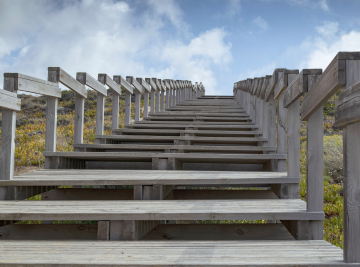 Long Wooden Stairs