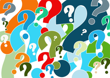 Colorful Question Marks - Vector Background