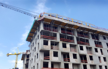 Construction of new apartment blocks