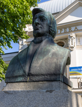 Fryderyk Chopin's monument in Bytom