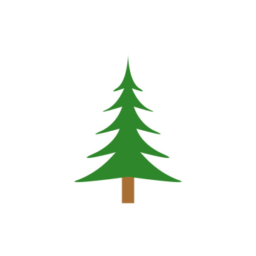 Coniferous tree vector icon
