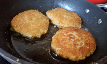 Frying Chops In A Pan