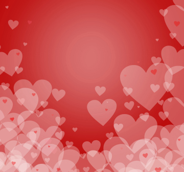 Red Background with a Heart Theme