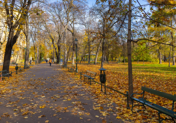 Autumn in Planty in Krakow