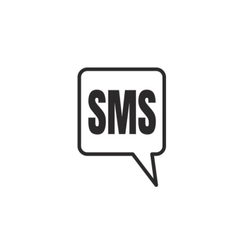 Sms icon, symbol, speech bubble