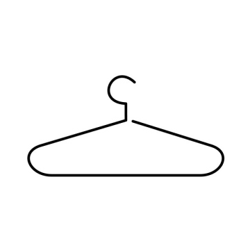 Wardrobe hanger, icon, vector