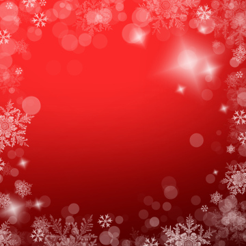 Red Christmas card, place for text