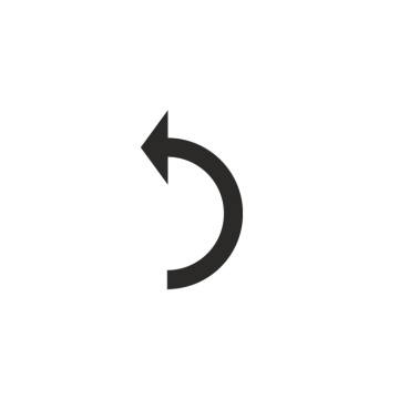Curved Arrow, vector Icon