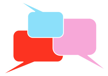 Vector Speech Bubbles In Different Colors