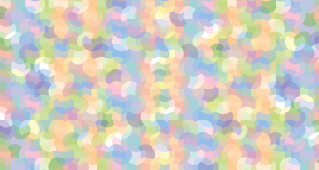 Abstract pattern, intersecting circles in different colors