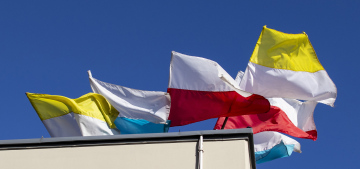 Papal Flags and White-Red Flags