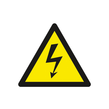 Warning Sign High Voltage, Lightning, Current