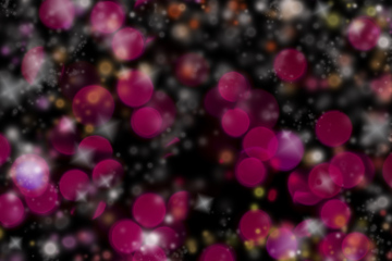 Blurry Sparkles and Lights on a Black Background