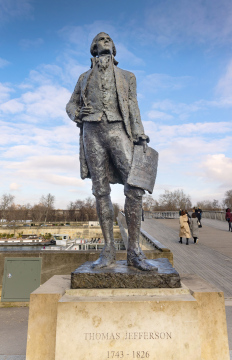 Monument, Statue of Thomas Jefferson in Paris