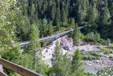 Passirio river canyon in Passiria, Tirol