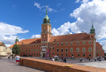 Castle Square in Warsaw, Poland