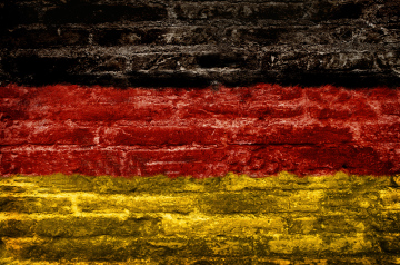 Germany Flag On A Brick Wall