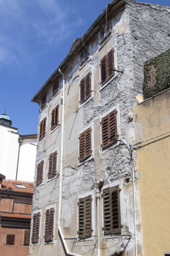 Old building with a dilapidated facade