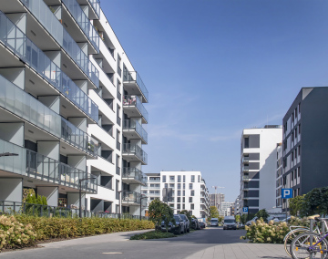 New residential buildings on the estate