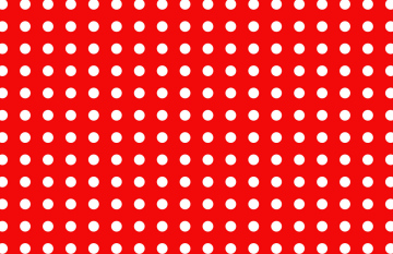 White Polka Dots On Red Background, Vector Background