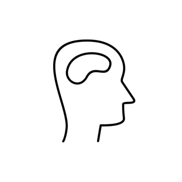 Memory, head icon, symbol