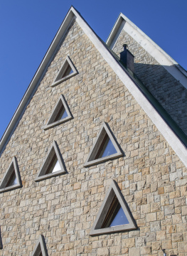 Wall with Triangular Windows