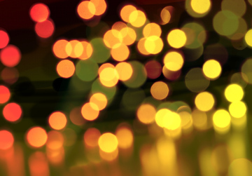 Bokeh with Yellow Circles