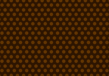 Vector Polka dot pattern, brown background.