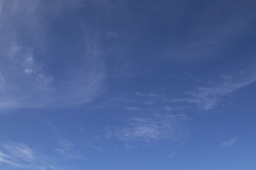 Blue Sky with Visible Air Movement