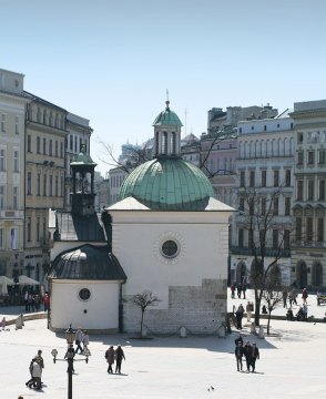 A walk at the Market Square in Krakow